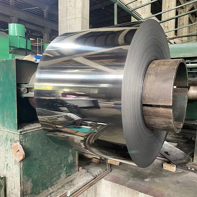 Bright Annealed (BA) stainless steel coil ready for processing